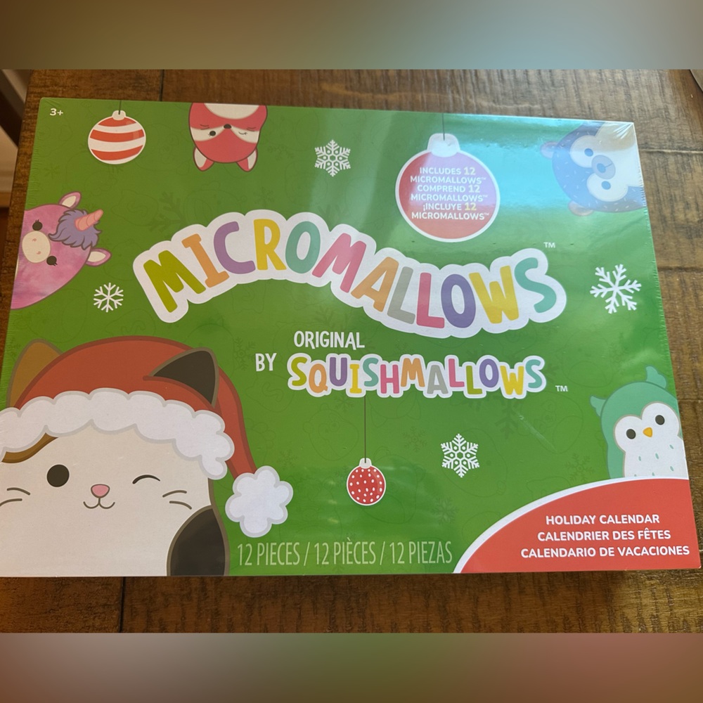 New in 2024! Squishmallow Micromallows Advent Calendar 12 Figures Christmas Gift